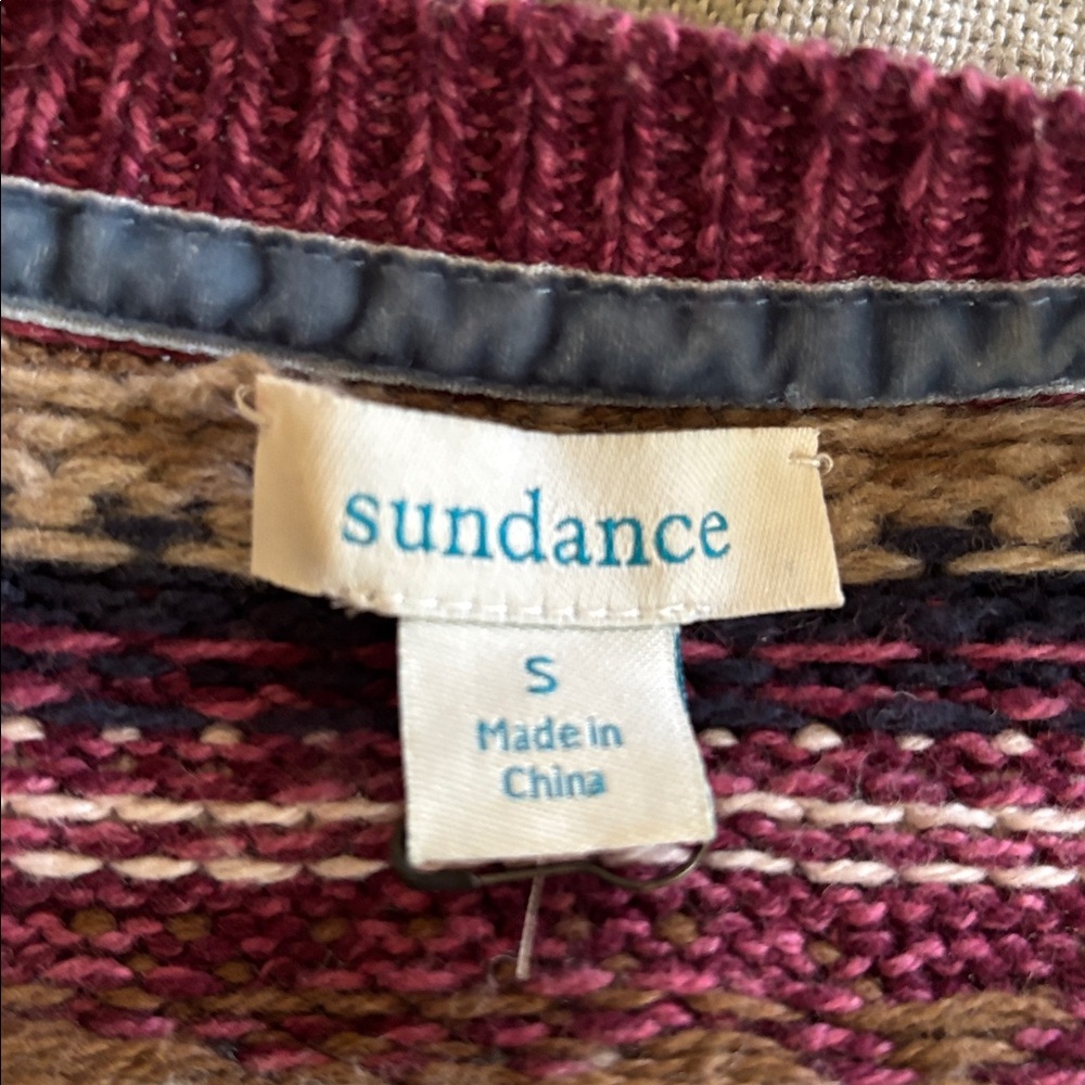 Sundance FairIsle Patterned Cardigan new condition sz S - Picture 6 of 9